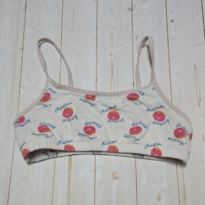 Old Navy Training Donut Print Bralette Bra Kids Medium